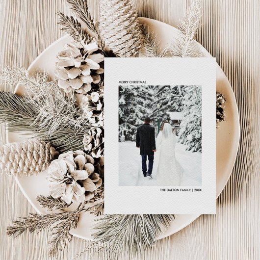 Cartes Pour Fêtes Annuelles Photo Buffalo Plaid Noël | Joyeux Noël