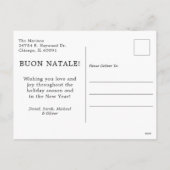 Cartes Pour Fêtes Annuelles Photo Buon Natale 3 (Dos)