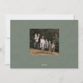 Cartes Pour Fêtes Annuelles Photo cadre vert classique en herringen (Dos)