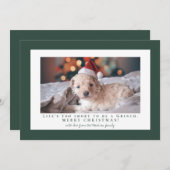 Cartes Pour Fêtes Annuelles Photo cadre vert Simple Brunswick (Devant / Derrière)