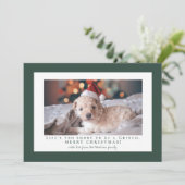 Cartes Pour Fêtes Annuelles Photo cadre vert Simple Brunswick (Debout devant)