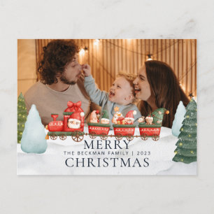 Cartes Pour Fêtes Annuelles Photo Camion Gnomes Neige hiver Joyeux Noël