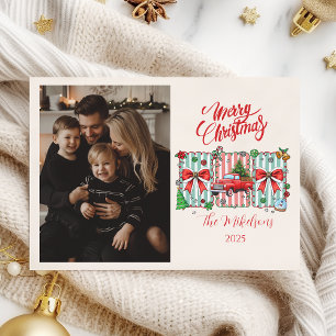 Cartes Pour Fêtes Annuelles Photo Camion Rouge Vintage Noël
