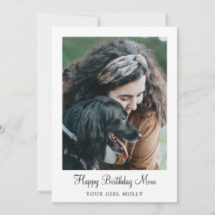 Cartes Pour Fêtes Annuelles Photo Chien Joyeux Anniversaire Maman Du Chien Ani