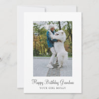 Photo Chien Joyeux Grand-mère d'anniversaire de Se