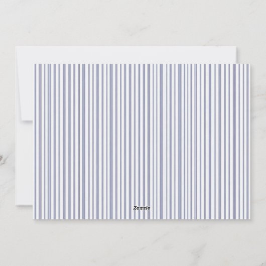 Cartes Pour Fêtes Annuelles Photo Chinoiserie Chic Bleu Noël (Dos)