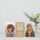 Cartes Pour Fêtes Annuelles Photo Christian - Noël - Adorons-Le (Debout devant)