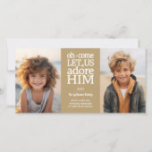 Cartes Pour Fêtes Annuelles Photo Christian - Noël - Adorons-Le (Devant)