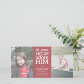 Cartes Pour Fêtes Annuelles Photo Christian - Noël Oh Venez Laissez-nous admir (Debout devant)