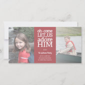 Cartes Pour Fêtes Annuelles Photo Christian - Noël Oh Venez Laissez-nous admir (Devant)