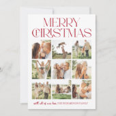 Cartes Pour Fêtes Annuelles Photo Christmas Bow 9 (Devant)