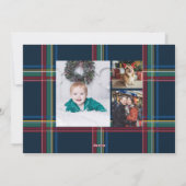 Cartes Pour Fêtes Annuelles Photo classique de Noël (Dos)