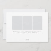 Cartes Pour Fêtes Annuelles Photo classique Joyeux Noël intemporel (Dos)