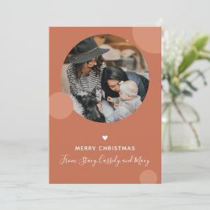 Cartes Pour Fêtes Annuelles Photo Coeur Noël