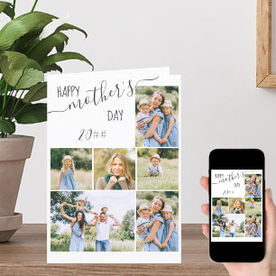 Cartes Pour Fêtes Annuelles Photo Collage 6 Photo Happy Mother's Day Card