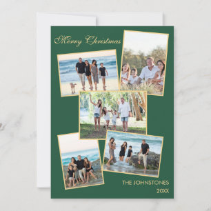 Cartes Pour Fêtes Annuelles Photo Collage Famille Noël Appartement de vacances