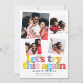 Cartes Pour Fêtes Annuelles Photo Collage Noël Réessayons (Devant)