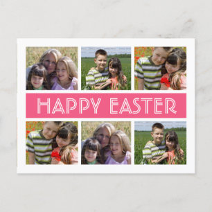 Cartes Pour Fêtes Annuelles Photo Collage Postcard d'Easter   Pink