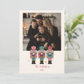 Cartes Pour Fêtes Annuelles Photo Colorful Nutcracker Christmas (Debout devant)