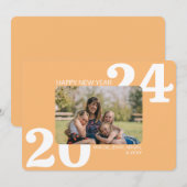 Cartes Pour Fêtes Annuelles Photo couleur en gras (Devant / Derrière)