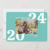 Cartes Pour Fêtes Annuelles Photo couleur en gras (Devant)