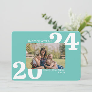 Cartes Pour Fêtes Annuelles Photo couleur en gras