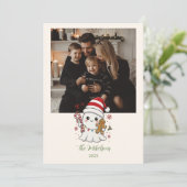 Cartes Pour Fêtes Annuelles Photo Cute Ghost Christmas (Debout devant)