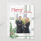 Cartes Pour Fêtes Annuelles Photo d'affaires moderne Joyeux Noël (Devant)