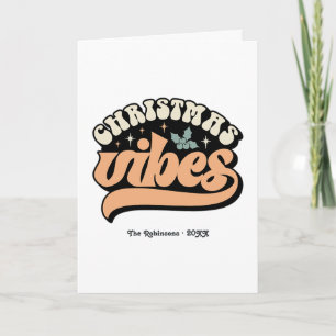 Cartes Pour Fêtes Annuelles Photo d'ambiance de Noël rétro