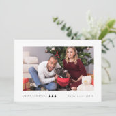 Cartes Pour Fêtes Annuelles Photo d'arbre moderne (Debout devant)