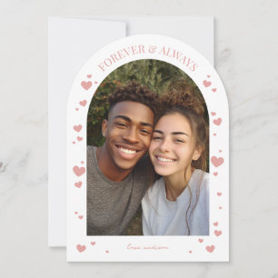 Cartes Pour Fêtes Annuelles Photo d'arch Valentine pour toujours et à jamais