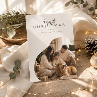 Cartes Pour Fêtes Annuelles Photo d'arche moderne organique pour le Noël le pl