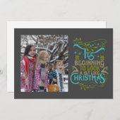 Cartes Pour Fêtes Annuelles Photo d'art de Noël (Devant / Derrière)