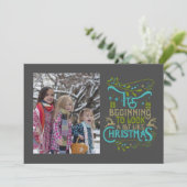 Cartes Pour Fêtes Annuelles Photo d'art de Noël (Debout devant)