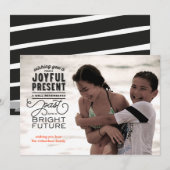 Cartes Pour Fêtes Annuelles Photo d'avenir brillant (Devant / Derrière)