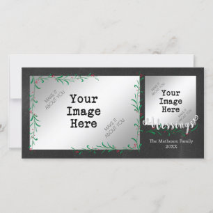 Cartes Pour Fêtes Annuelles Photo de BÉNÉDICTIONS de butin de baie de houx