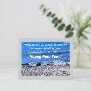 Cartes Pour Fêtes Annuelles Photo de Blue Ocean Bonne année Voeux