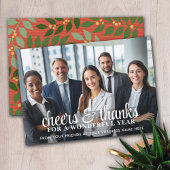 Cartes Pour Fêtes Annuelles Photo de bureau - Merci pour une année merveilleus