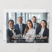 Cartes Pour Fêtes Annuelles Photo de bureau - Merci pour une année merveilleus (Devant)