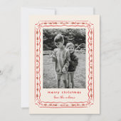 Cartes Pour Fêtes Annuelles Photo de cadre peint Holly classique (Devant)