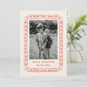 Cartes Pour Fêtes Annuelles Photo de cadre peint Holly classique (Debout devant)