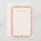 Cartes Pour Fêtes Annuelles Photo de cadre peint Holly classique (Dos)