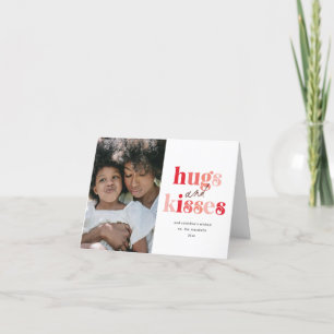 Cartes Pour Fêtes Annuelles Photo de câlins et de bisous audacieux pour la Sai