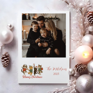 Cartes Pour Fêtes Annuelles Photo de chats de Noël pour une fête de fin d'anné