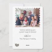 Cartes Pour Fêtes Annuelles Photo de classe de la Saint-Valentin avec des manc (Dos)