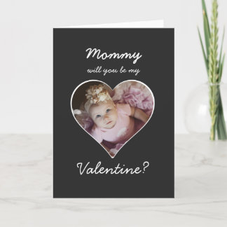 Cartes Pour Fêtes Annuelles Photo de coeur Seras-tu ma Saint-Valentin