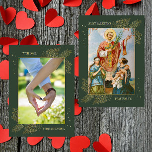 Cartes Pour Fêtes Annuelles Photo de couple catholique Saint-Valentin