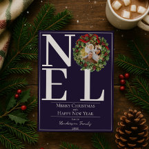 Photo de couronne de Noël Purple Noel