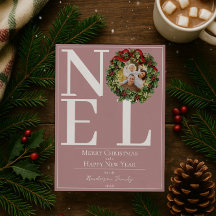 Photo de couronne de Noël rose Noel