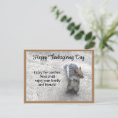 Cartes Pour Fêtes Annuelles Photo de Cute Little Squirrel avec Queue Fluffy (Debout devant)